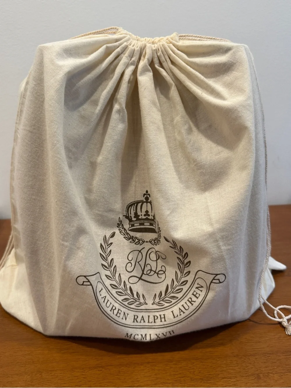 Lauren Ralph Lauren Yellow Leather Drawstring Bucket Bag
